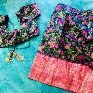 HOLICHIC BY MEGHA JAYA CROP TOP & SKIRT SET